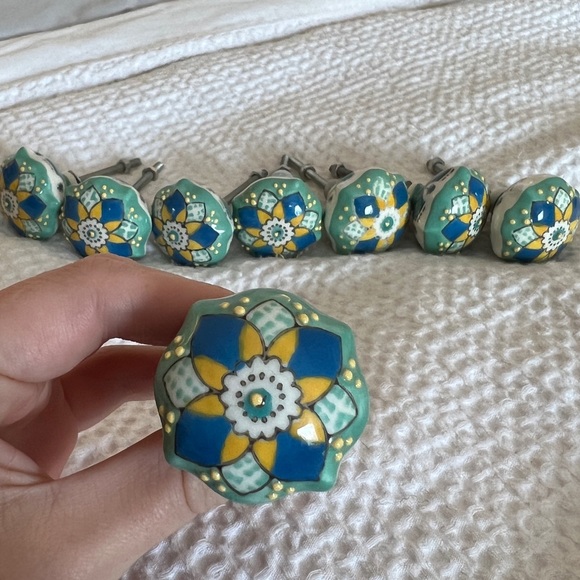 Anthropologie Accents 8 Decorative Knobs From Anthropologie Poshmark